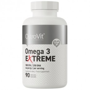 Omega 3 Extreme | 75% EPA + DHA / ОМЕГА 3 / 90 гел-капсули OSTROVIT