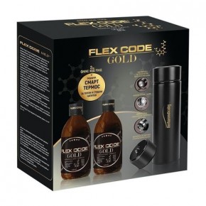 Флекс код голд, Flex code gold 500 мл 2 броя + подарък термус Herbamedica
