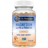Dr. Formulated Магнезий с пробиотици, с вкус праскова х60 желирани таблетки Garden of Life