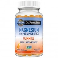 Dr. Formulated Магнезий с пробиотици, с вкус портокалов крем х60 желирани таблетки Garden of Life