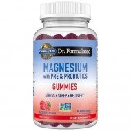 Dr. Formulated Магнезий с пробиотици, с вкус малина х60 желирани таблетки Garden of Life