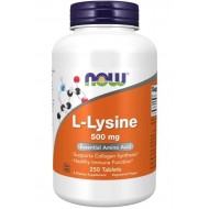 Л-Лизин, L-Lysine 500 мг 250 таблетки NOW