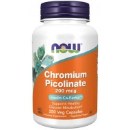 NOW - Chromium Picolinate / ХРОМ ПИКОЛИНАТ 200 МКГ - 250 Капсули