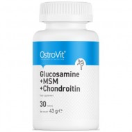 Glucosamine + MSM + Chondroitin / ГЛЮКОЗАМИН + МСМ + ХОНДРОИТИН 30 таблетки OSTROVIT