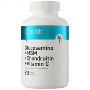 Glucosamine + MSM + Chondroitin + VIT C / ГЛЮКОЗАМИН + МСМ + ХОНДРОИТИН + ВИТАМИН С 90 таблетки OSTROVIT