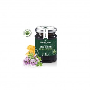 Пчелен мед от дива мащерка + зелен прополис 200 g PAOT® 33+/ Famille Mary