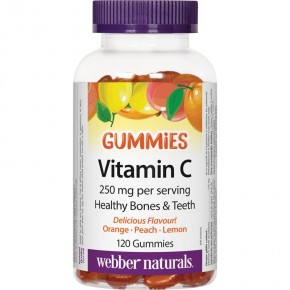 Витамин С Гъми (Vitamin C Gummies) 125 mg х 120 желирани таблетки, Webber Naturals