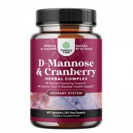 D-маноза 500 mg + червена боровинка 100 mg x 60 капсули/ Nature's craft