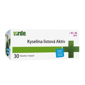 Фолиева киселина Актив с витамин B2, B6 и B12 x 30 капсули/ Virde