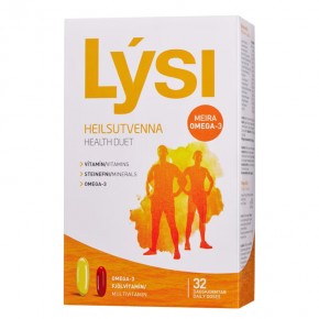 Мултивитамини и Омега-3 двойна опаковка (4 блистера х 8 капсули)/ Lysi