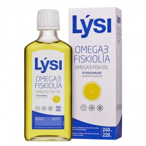 Омега-3 1560 mg x 240 ml, с вкус на лимон/ Lysi