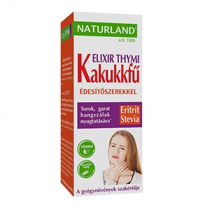 Елексир с мащерка за дихателната система, облекчава кашлицата, Elixir Thymi Kakakkfu 150 ml, Naturland