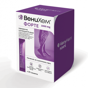 Венихем Форте 1000 mg 30 сашета при хемороиди и разширени вени
