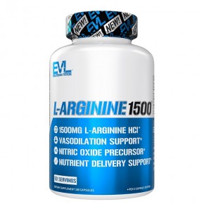 Л-аргинин (хидрохлорид) 750 mg x 100 капсули/ Evlution Nutrition
