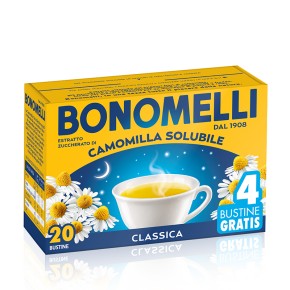 Разтворима напитка от лайка, подпомага релаксацията и качеството на съня, Instant Chamomile x 20 разтворими пакетчета, Bonomelli