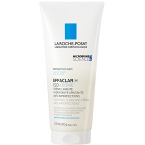 La Roche-Posay Effaclar H Iso-Biome Успокояващ почистващ крем за лице и тяло против несъвършенства 200 мл
