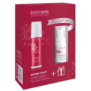 Biotrade Acne Out промо пакет активен лосион 60 мл и измивна пяна 20 мл