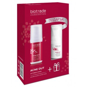 Biotrade Acne Out промо пакет активен крем 30 мл и измивна пяна 20 мл