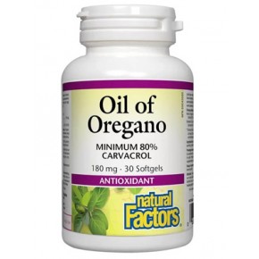 Масло от Риган 180 мг 30 софтгел капсули Natural Factors
