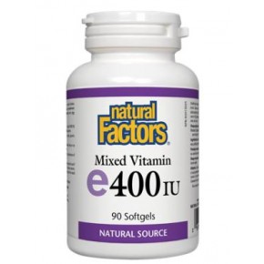 Витамин Е, Vitamin E 400 IU 90 капсули Natural Factors