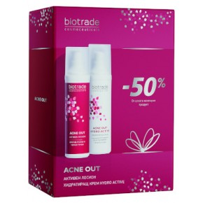 Biotrade Acne Out промо пакет активен лосион 60 мл и хидратиращ крем 60 мл