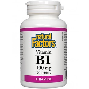 Витамин В1, Vitamin B1 100 мг 90 таблетки  Natural Factors