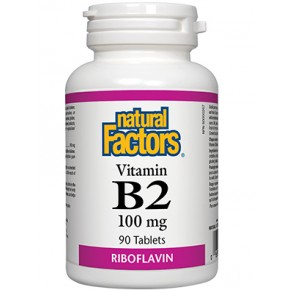 Витамин В2, Vitamin B2 100 мг 90 таблетки Natural Factors