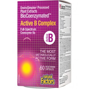 BioCoenzymated Active Vitamin B комплекс 60 V-капсули Natural Factors