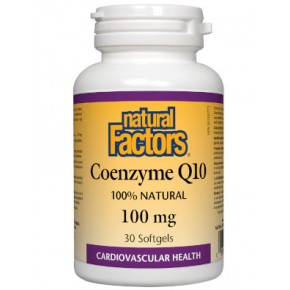 Коензим Q10 100 мг х 30 софтгел капсули Natural Factors