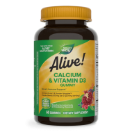 Alive Калций + Витамин D3 250 mg 60 дъвчащи таблетки