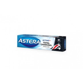 Astera Active Total Charcoal Паста за зъби с активен въглен 100+25мл.