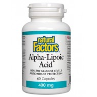 Алфа-липоева киселина 400мг х 60 капсули Natural Factors