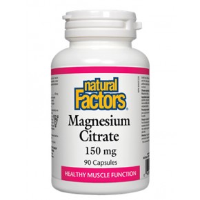 Магнезиев цитрат 150 мг х 90 капсули Natural Factors