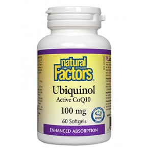 Убиквинол Active CoQ10 100 мг х 60 софтгел капсули NATURAL FACTORS