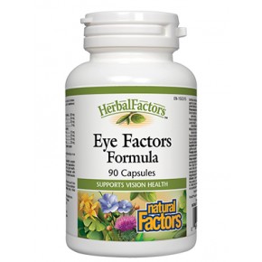 Факторс формула за очи (Eye Factors) 260 mg, комплексна подкрепа за здравето на зрението с множество хранителни вещества, 90 капсули, Natural Factors