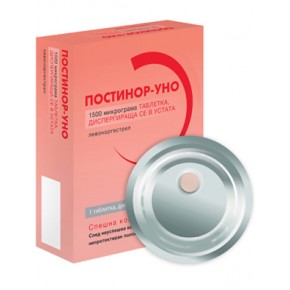 Постинор-Уно спешен контрацептив 1500 mcg х 1 диспергираща таблетка - Аптека Prime Постинор-Уно спешен контрацептив 1500 mcg х 1 диспергираща таблетка