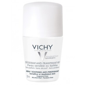 Vichy Дезодорант рол-он против изпотяване 48ч. без парфюм 50мл - Аптека Prime Vichy Дезодорант рол-он против изпотяване 48ч. без парфюм 50мл