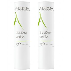 А-Derma Стик за устни 2 х 4г промо опаковка