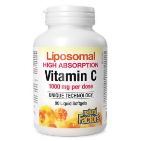 Липозомен Витамин C 500 мг х 90 софтгел капсули, Natural Factors