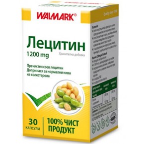 Лецитин / Lecithin 1200 mg х 30 капсули Walmark