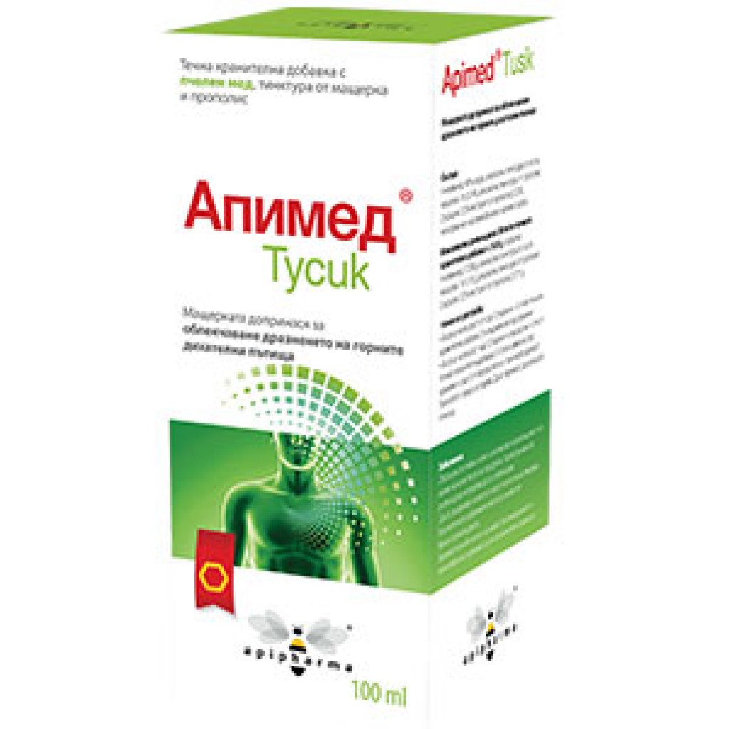 Апимед Тусик сироп 100ml • Цена | Аптека Прайм